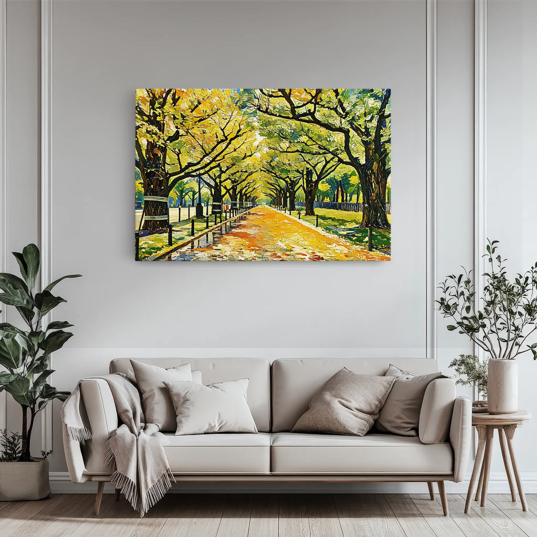 Autumn Tree-Lined Avenue Giclée Print 323002 Visual Wall Art AR3:2H Giclée Print