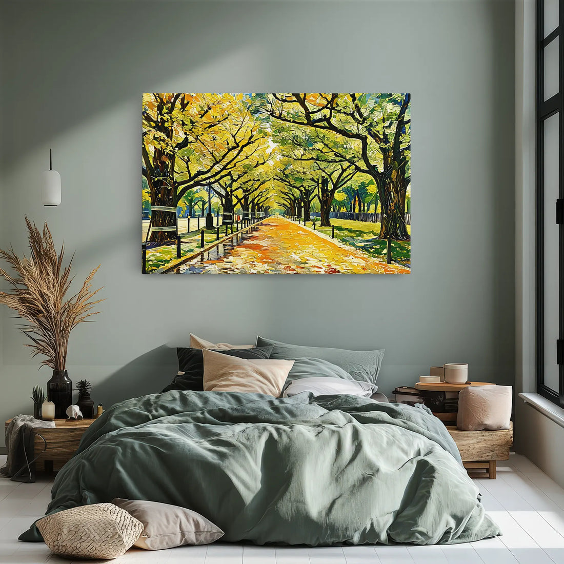 Autumn Tree-Lined Avenue Giclée Print 323002 Visual Wall Art AR3:2H Giclée Print