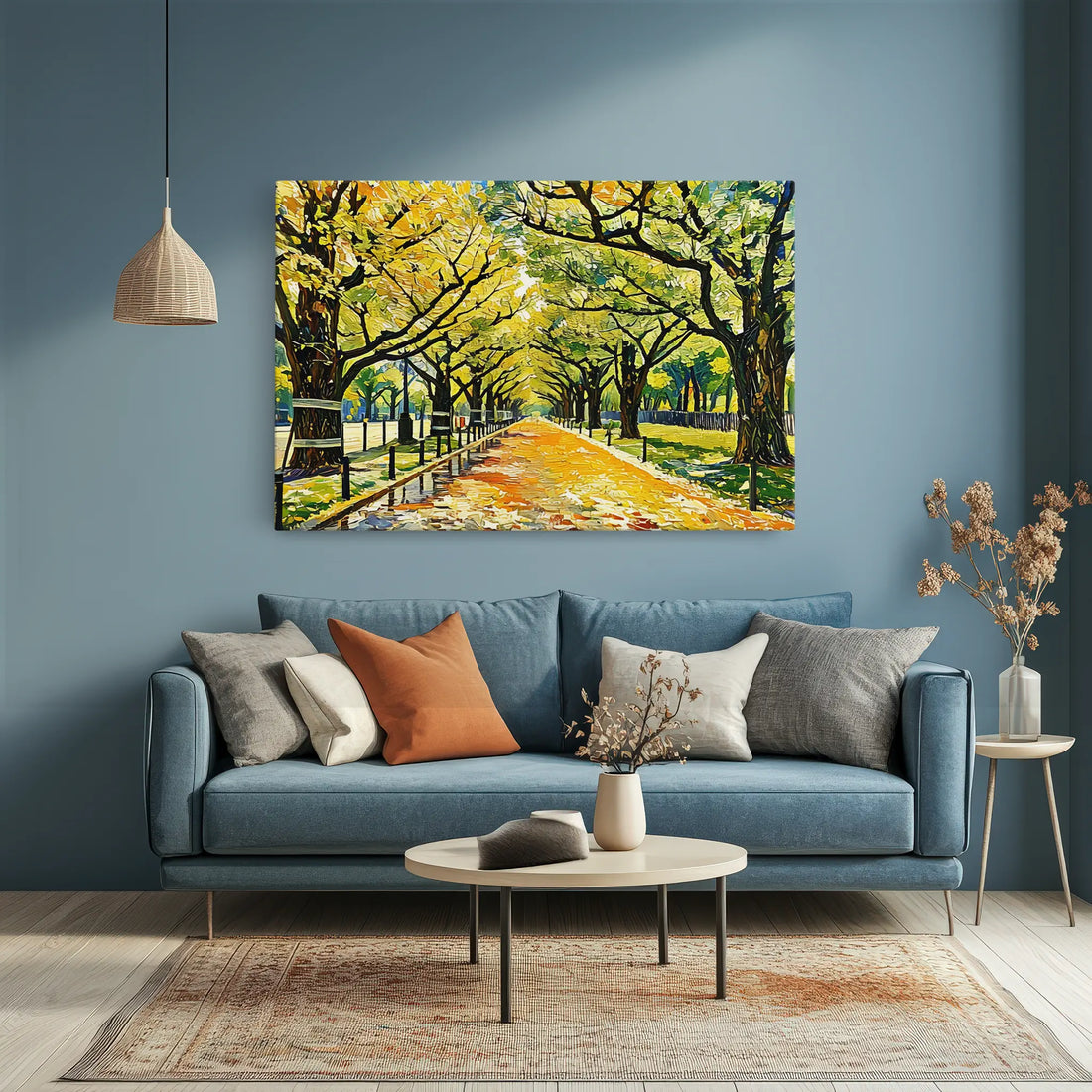 Autumn Tree-Lined Avenue Giclée Print 323002 Visual Wall Art AR3:2H Giclée Print