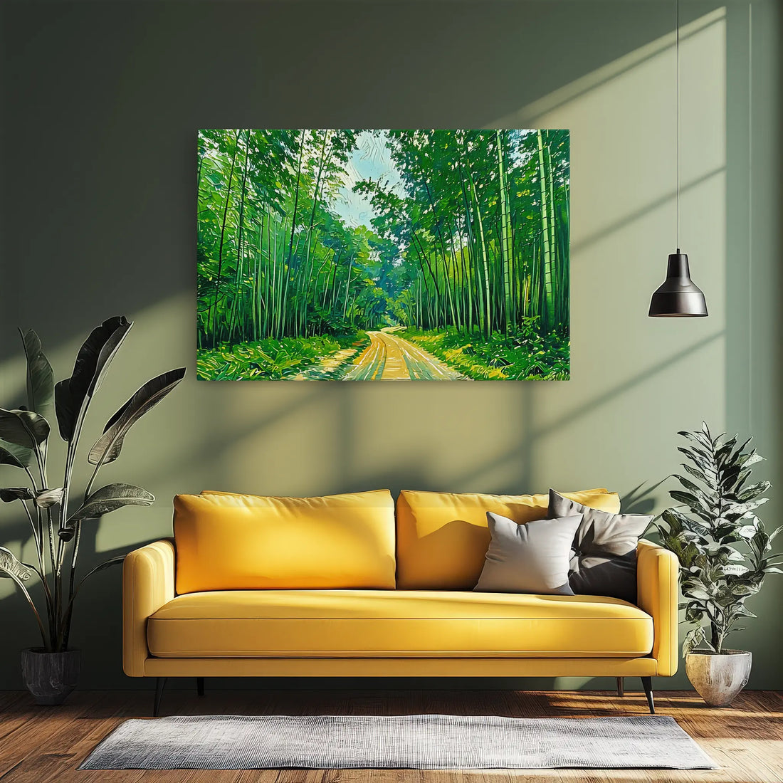 Bamboo Forest Path Giclée Print 323004 Visual Wall Art AR3:2H Giclée Print