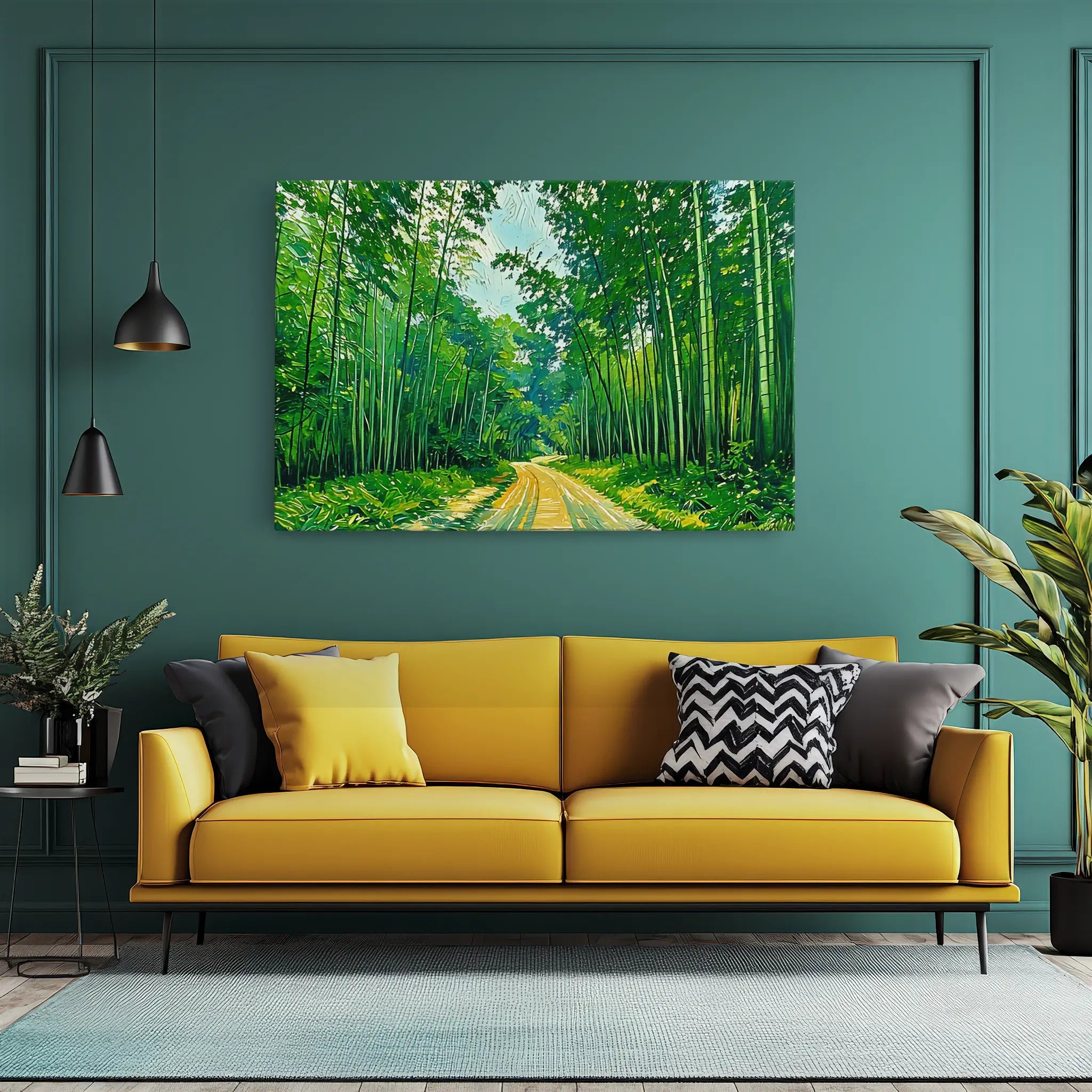 Bamboo Forest Path Giclée Print 323004 Visual Wall Art AR3:2H Giclée Print