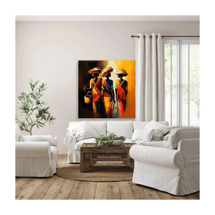 Beauty Of Forever, Ethnic Abstract Art Print 11132 Visual Wall Art