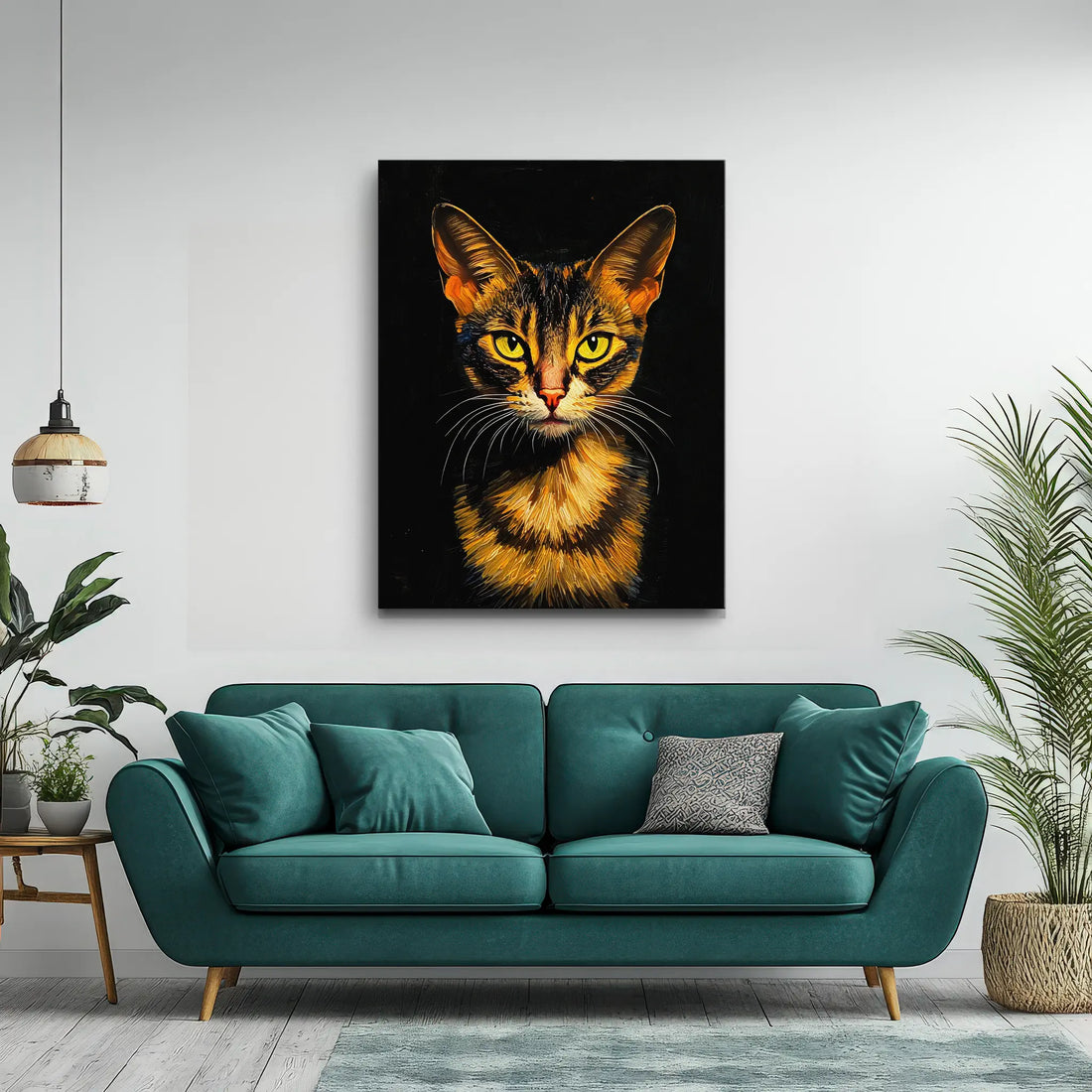 Bengal Cat Fierce Feline Stare Giclée Print 456006 Visual Wall Art AR3:4V-AR4:5V Giclée Print