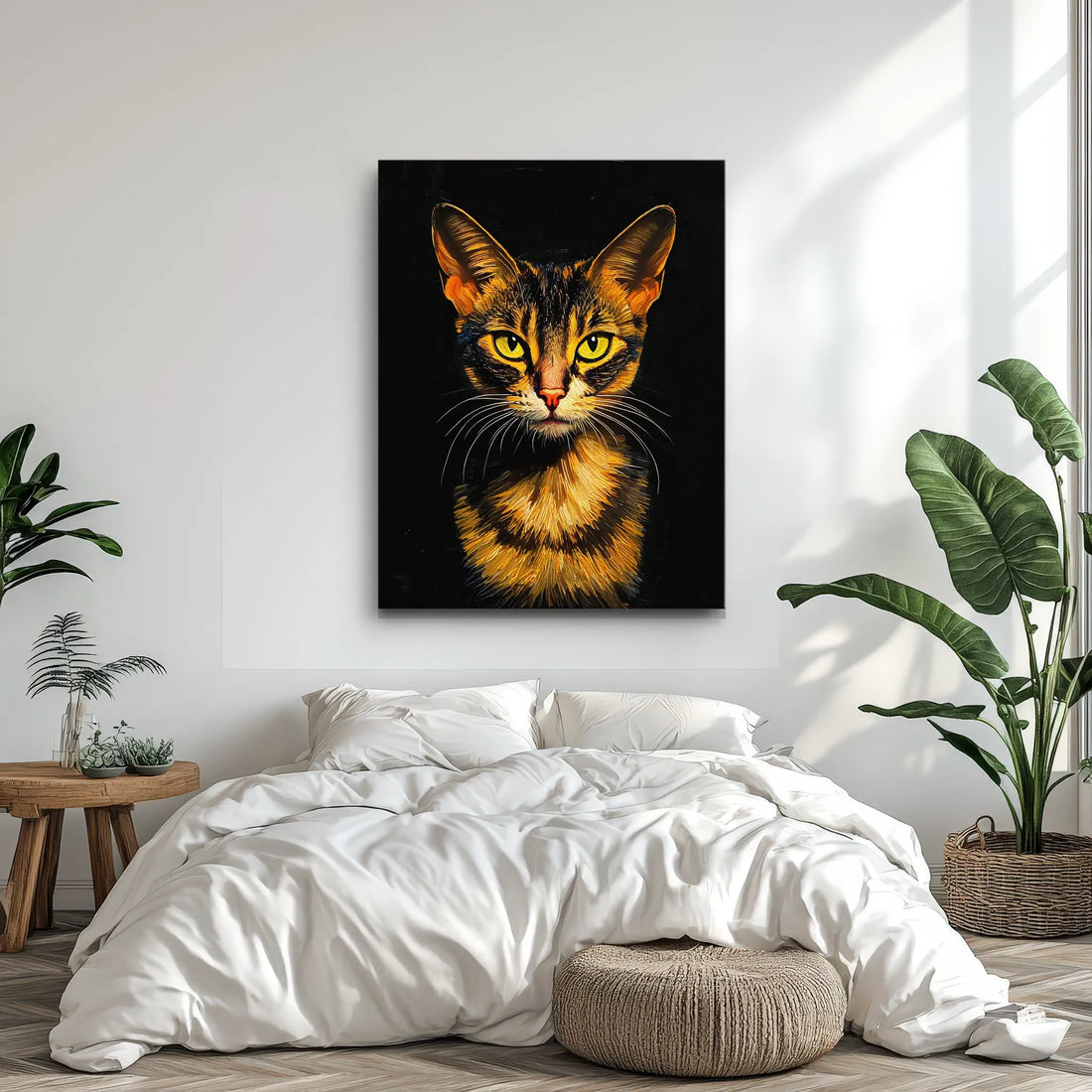 Bengal Cat Fierce Feline Stare Giclée Print 456006 Visual Wall Art AR3:4V-AR4:5V Giclée Print