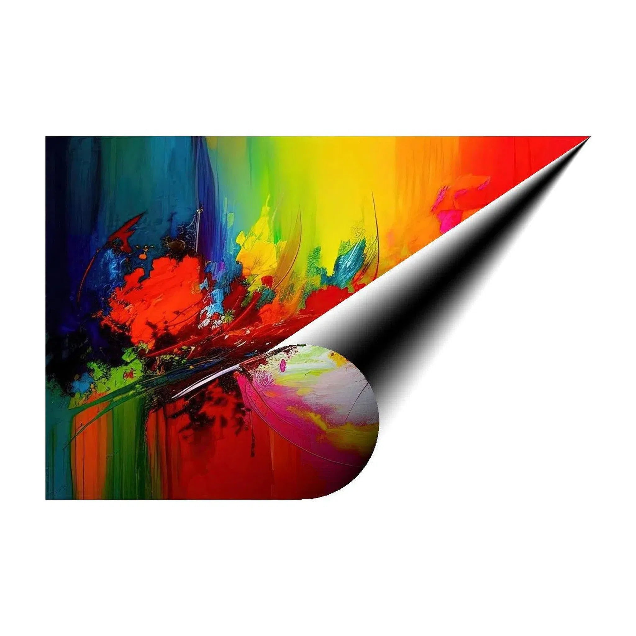 Besprinkle Abstract Splatter Art Print 32519 Giclée Fine Art Matte Paper Print Visual Wall Art