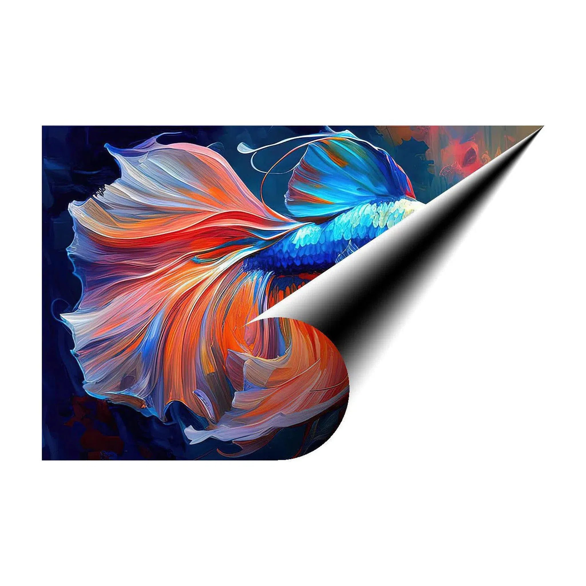 Betta Siamese Fighting Fish, Fish Art Print 32106 Giclée Rolled Canvas Print Visual Wall Art