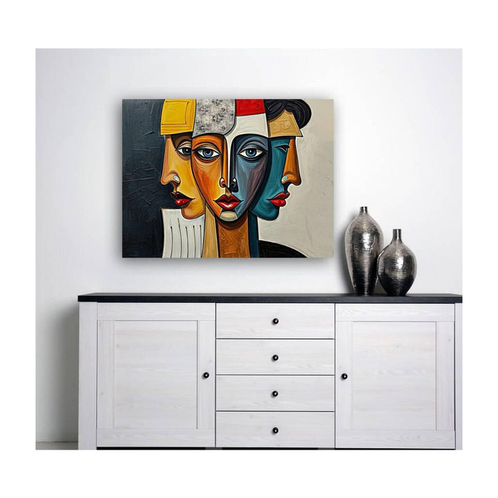 Between The Two, Abstract Art Print 43646 Visual Wall Art