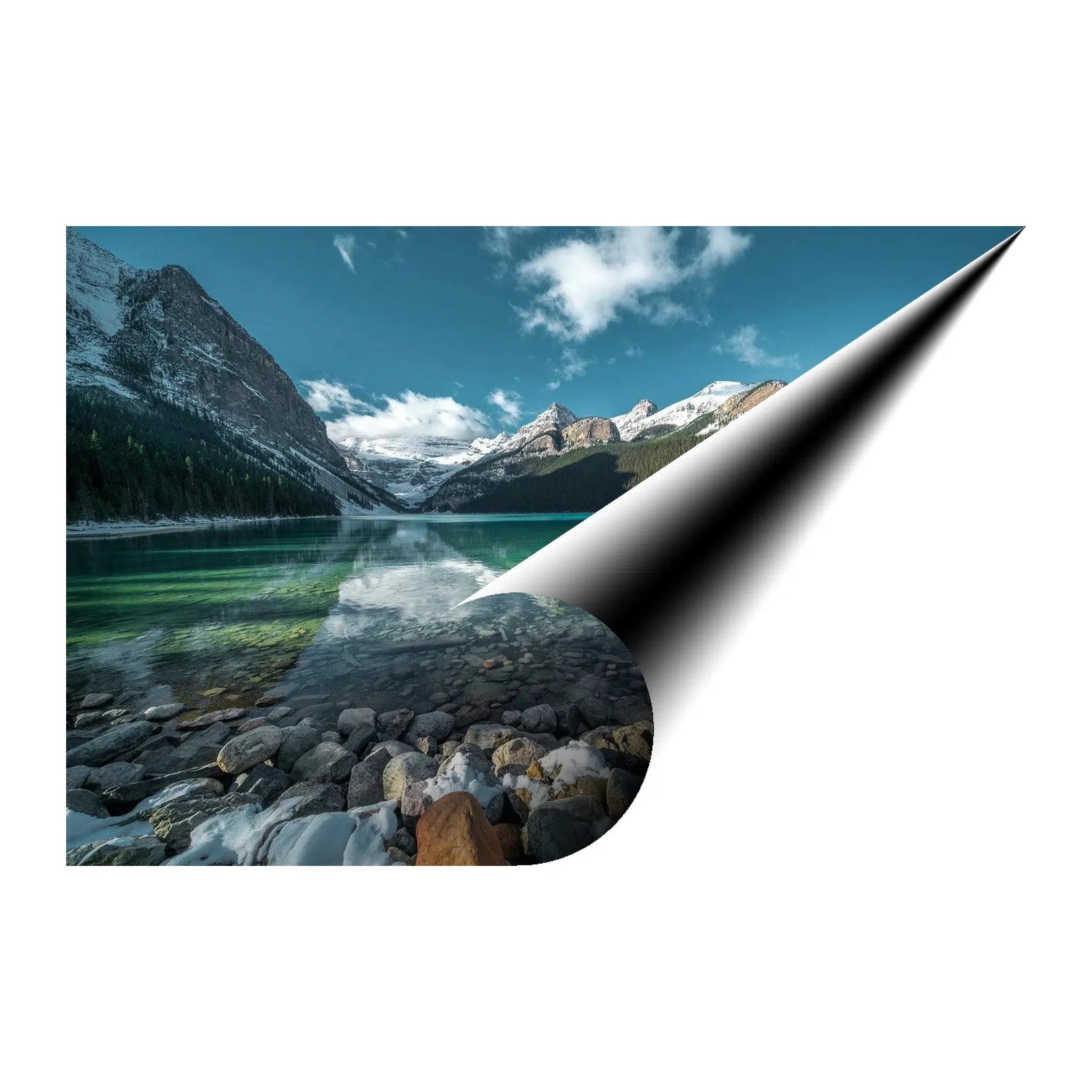 Mountain Lake Landscape Giclée Print 32663 Visual Wall Art