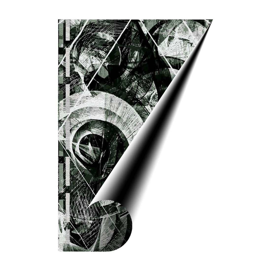 Black And White Abstract Art Print 23116 Giclée Rolled Canvas Print Visual Wall Art