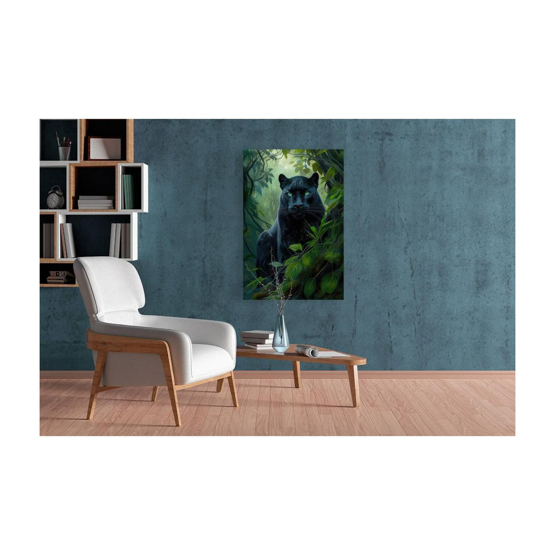 Black-Coated Leopards, Animal Art Print 23300 Visual Wall Art