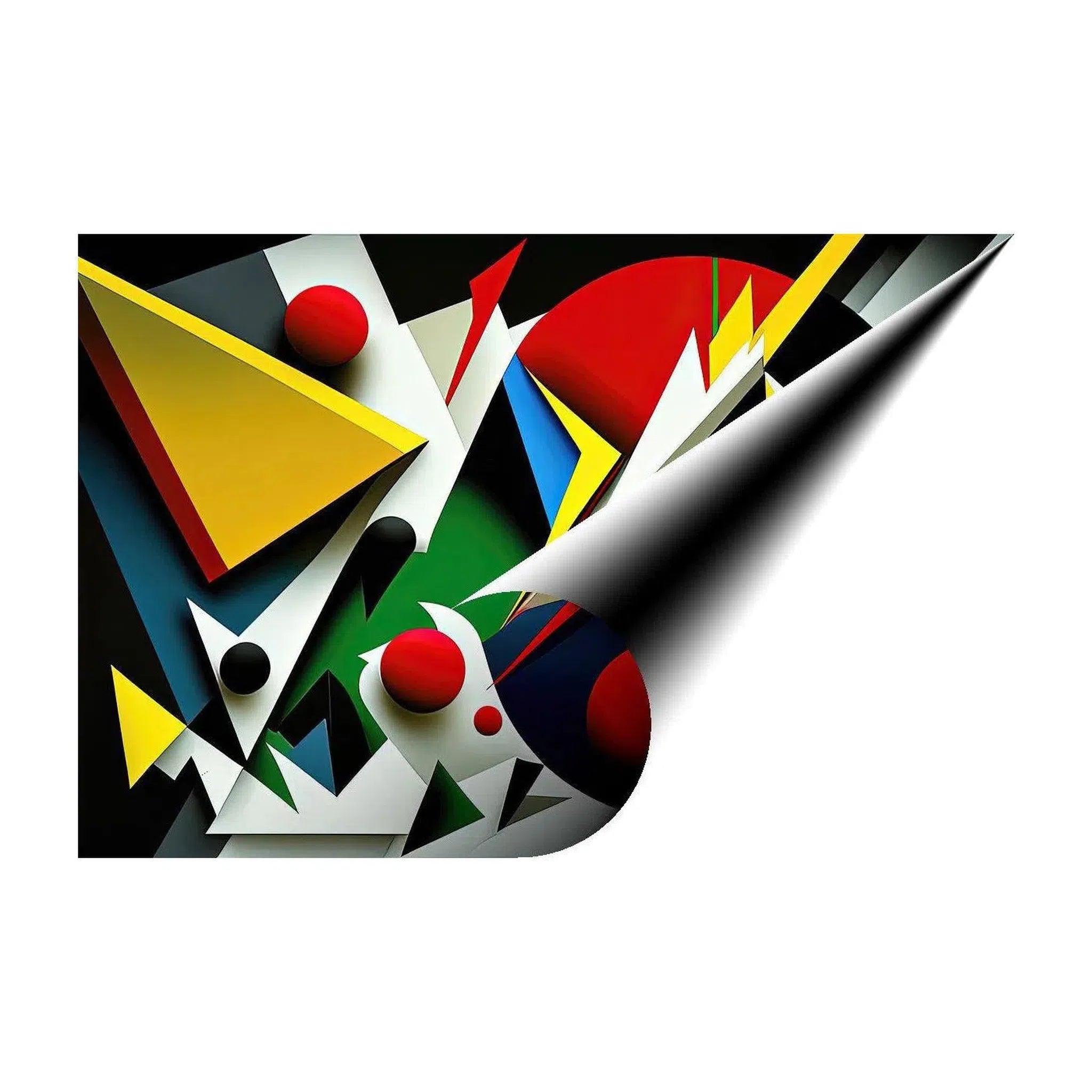 Black Dots, Abstract Art Print 32830 Giclée Fine Art Matte Paper Print Visual Wall Art