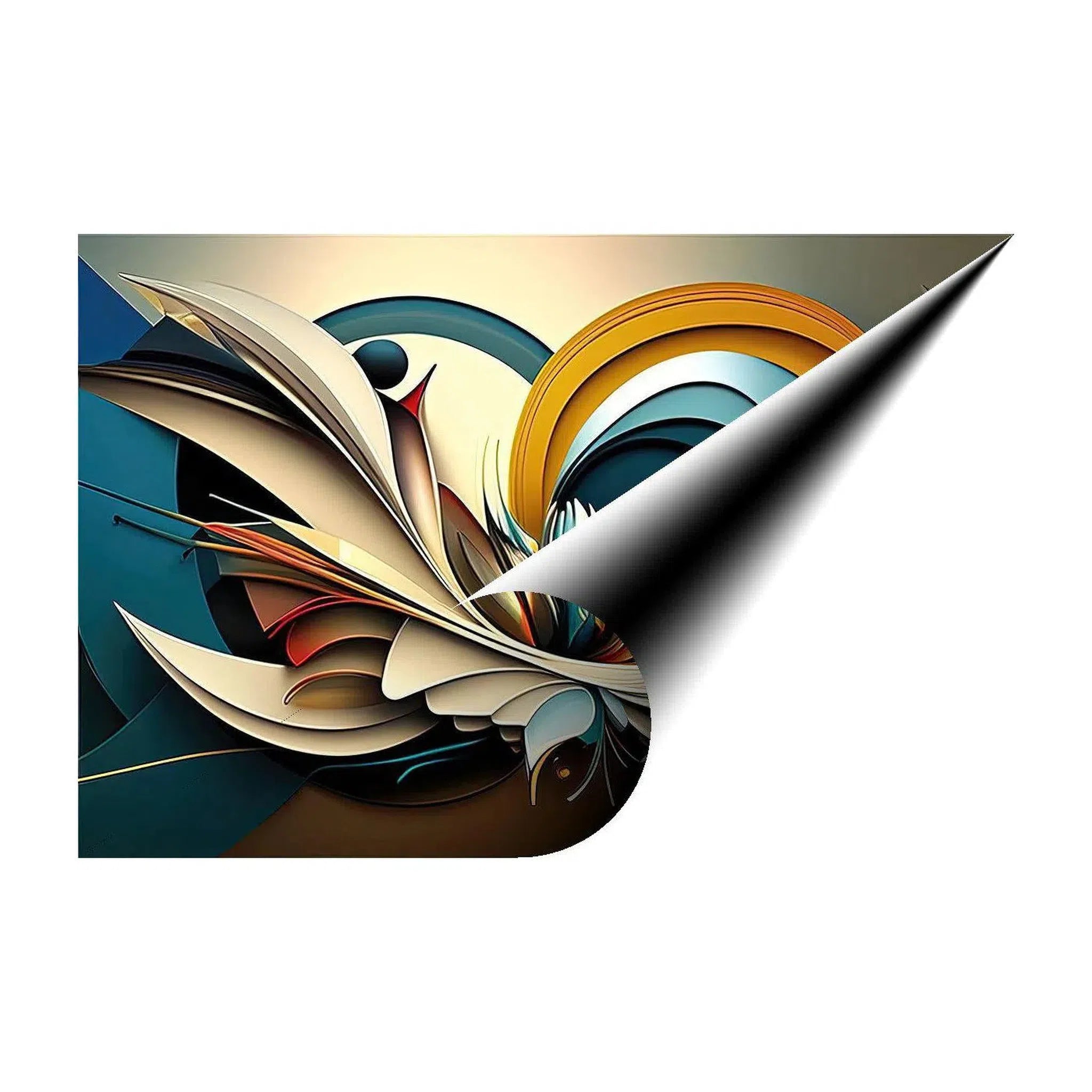 Bloom, Abstract Art Print 32821 Giclée Rolled Canvas Print Visual Wall Art