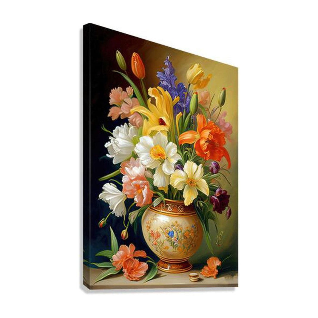 Blossom Flowers, Still Life Nature Art Print 23602 Giclée Stretched Canvas Print Visual Wall Art