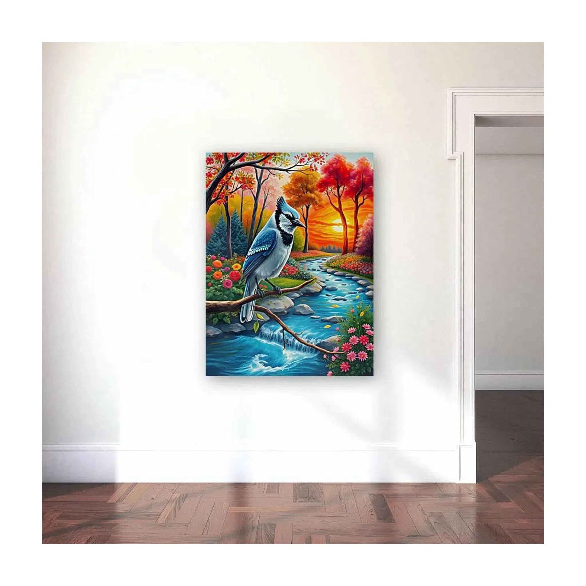 Blue Jay Cyanocitta Cristata, Bird Art Print 34252 Visual Wall Art