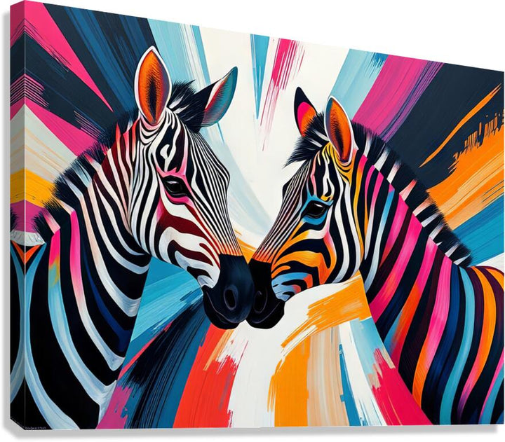 Playful Zebras Giclee Print 43143 Pictorem.com