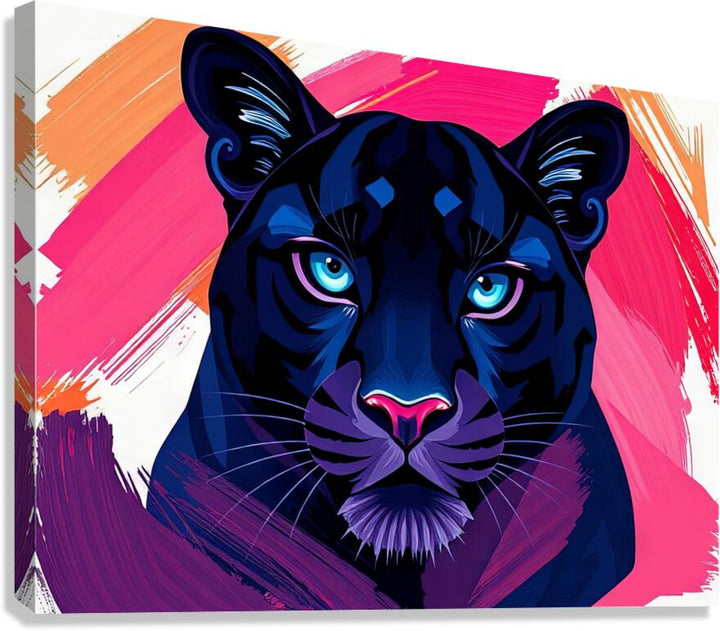 Portrait Of Black Panther Giclee Print 43101 Pictorem.com