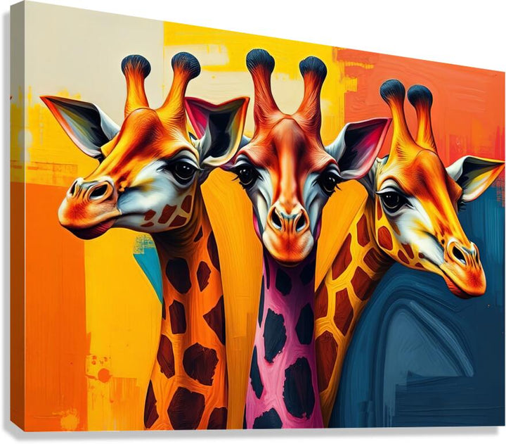 Three Giraffes Giclee Print 43114 Pictorem.com