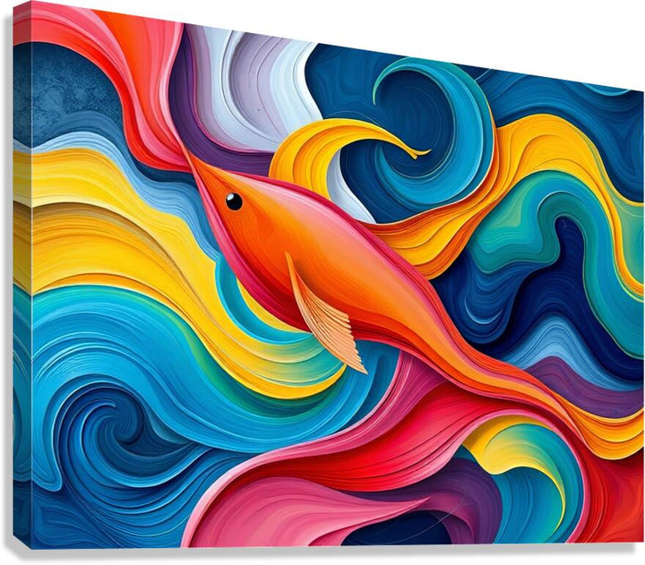 Colorful Swirls Fish Giclee Print 43403 Pictorem.com