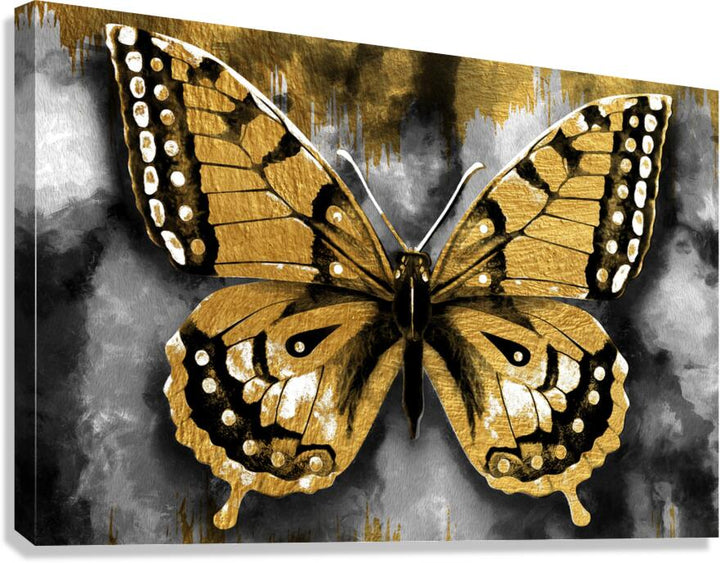 Butterfly Gold Giclee Print 32913 Pictorem.com