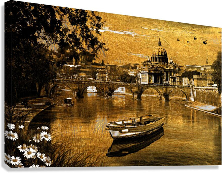 The Bridge Gold Giclee Print 32915