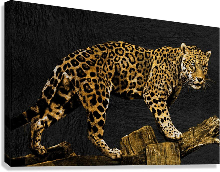 Black Gold Leopard Giclee Print 32914 Pictorem.com