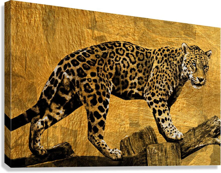 Leopard Gold Giclee Print 32900 Pictorem.com