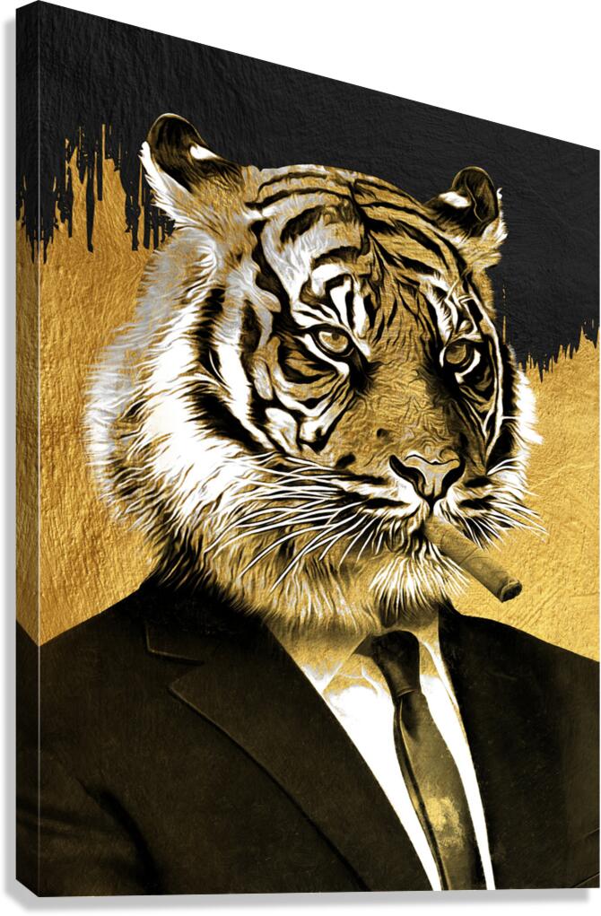 Mr Tiger Gold Giclee Print 34920 Pictorem.com