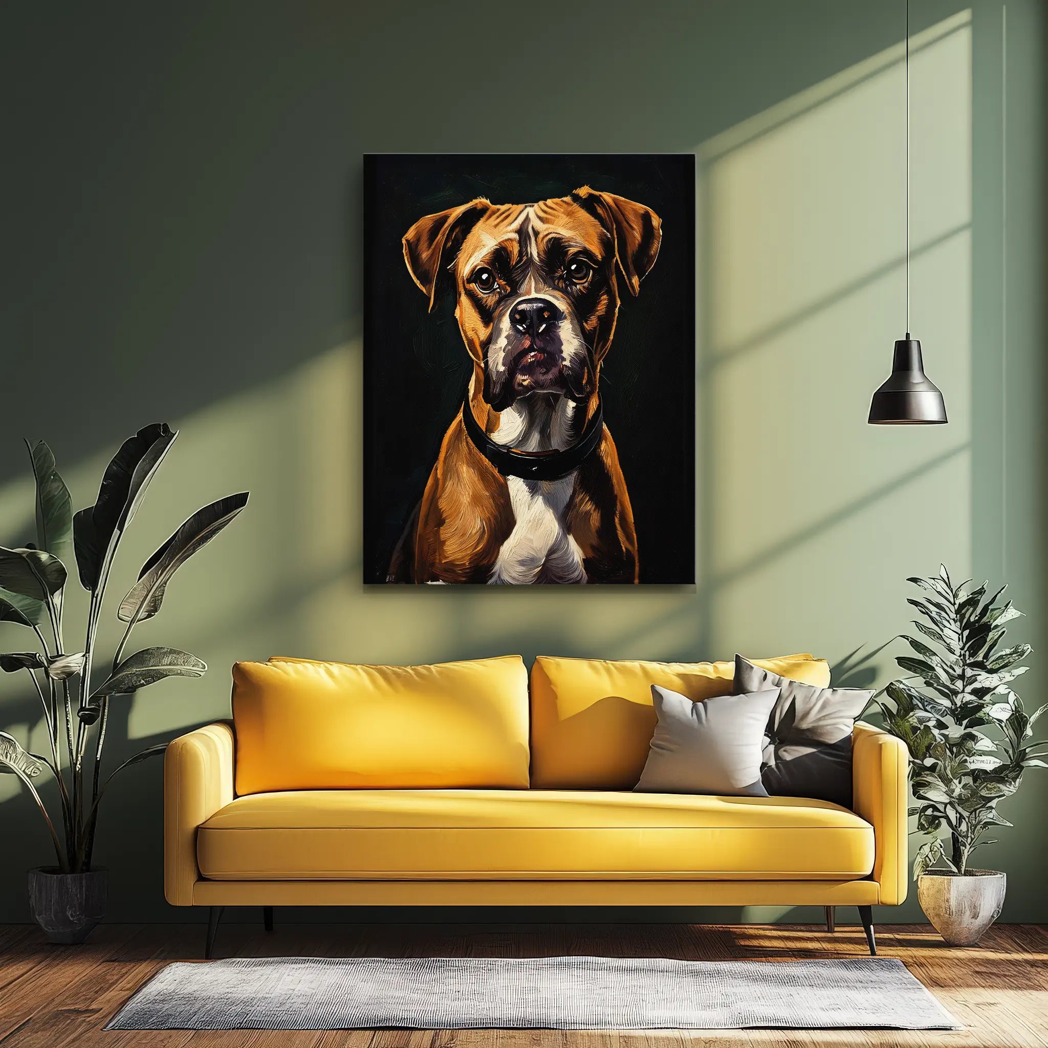 Boxer's Gaze Giclée Print 456009 Visual Wall Art AR3:4V-AR4:5V Giclée Print