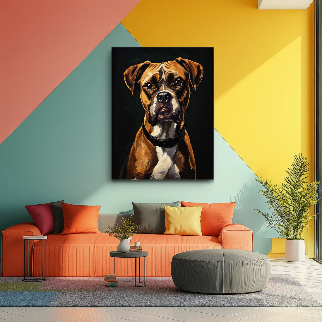 Boxer's Gaze Giclée Print 456009 Visual Wall Art AR3:4V-AR4:5V Giclée Print