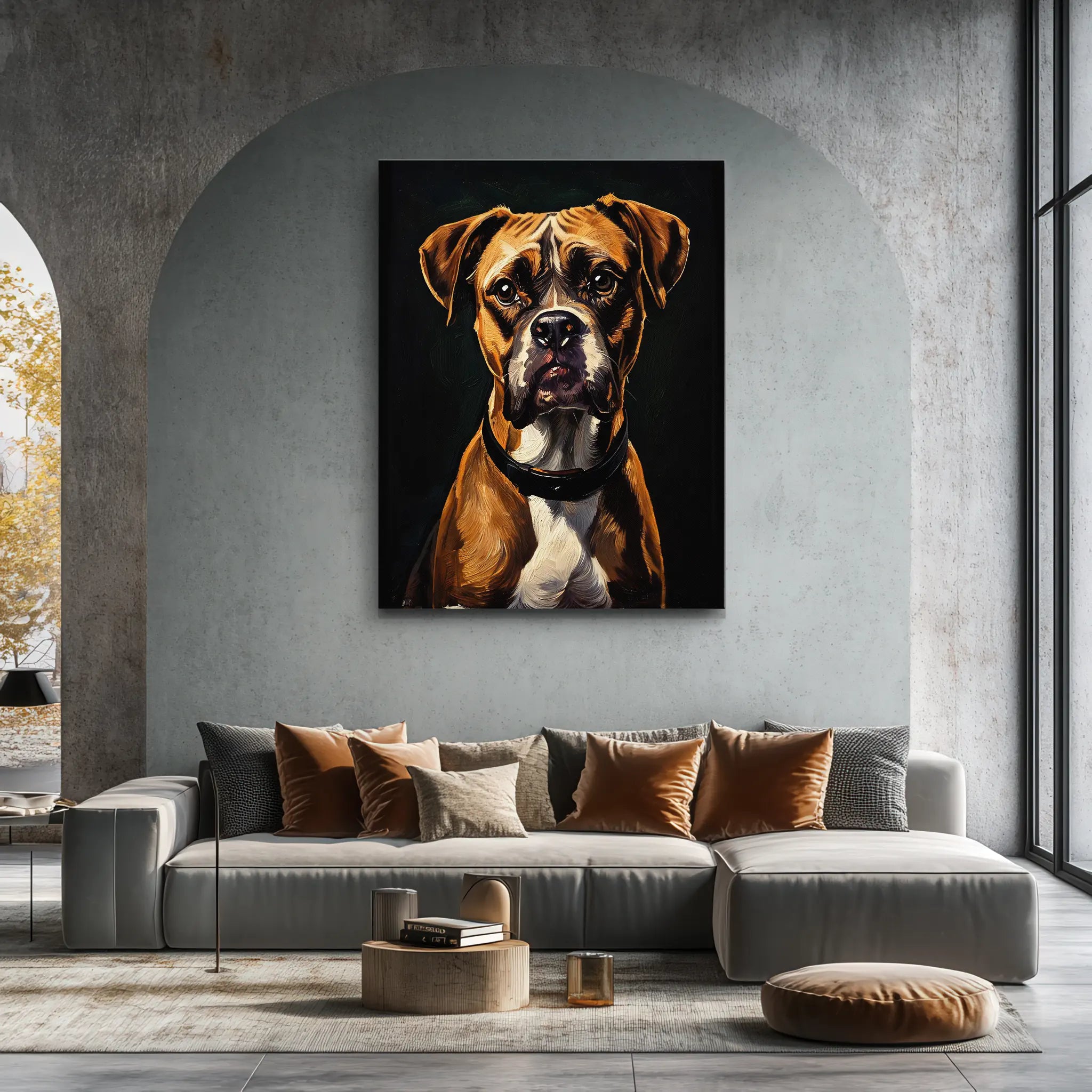 Boxer's Gaze Giclée Print 456009 Visual Wall Art AR3:4V-AR4:5V Giclée Print