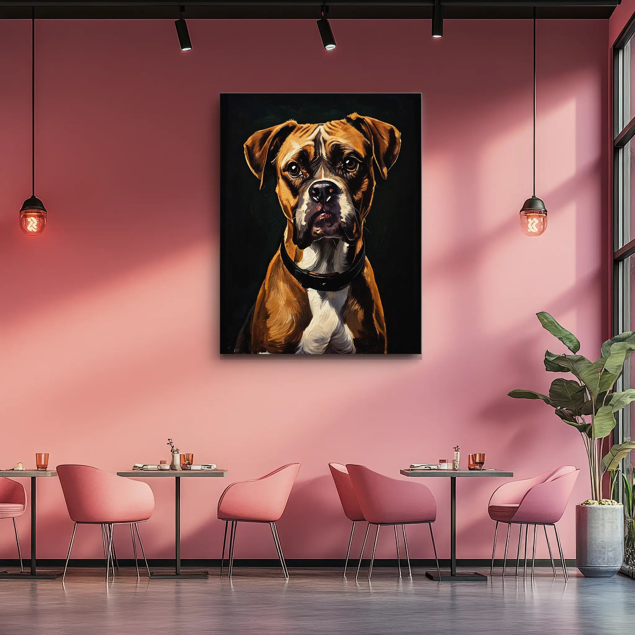 Boxer's Gaze Giclée Print 456009 Visual Wall Art AR3:4V-AR4:5V Giclée Print