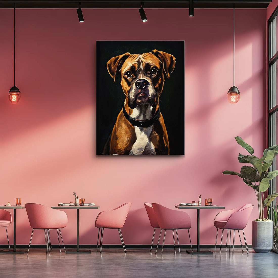 Boxer's Gaze Giclée Print 456009 Visual Wall Art AR3:4V-AR4:5V Giclée Print