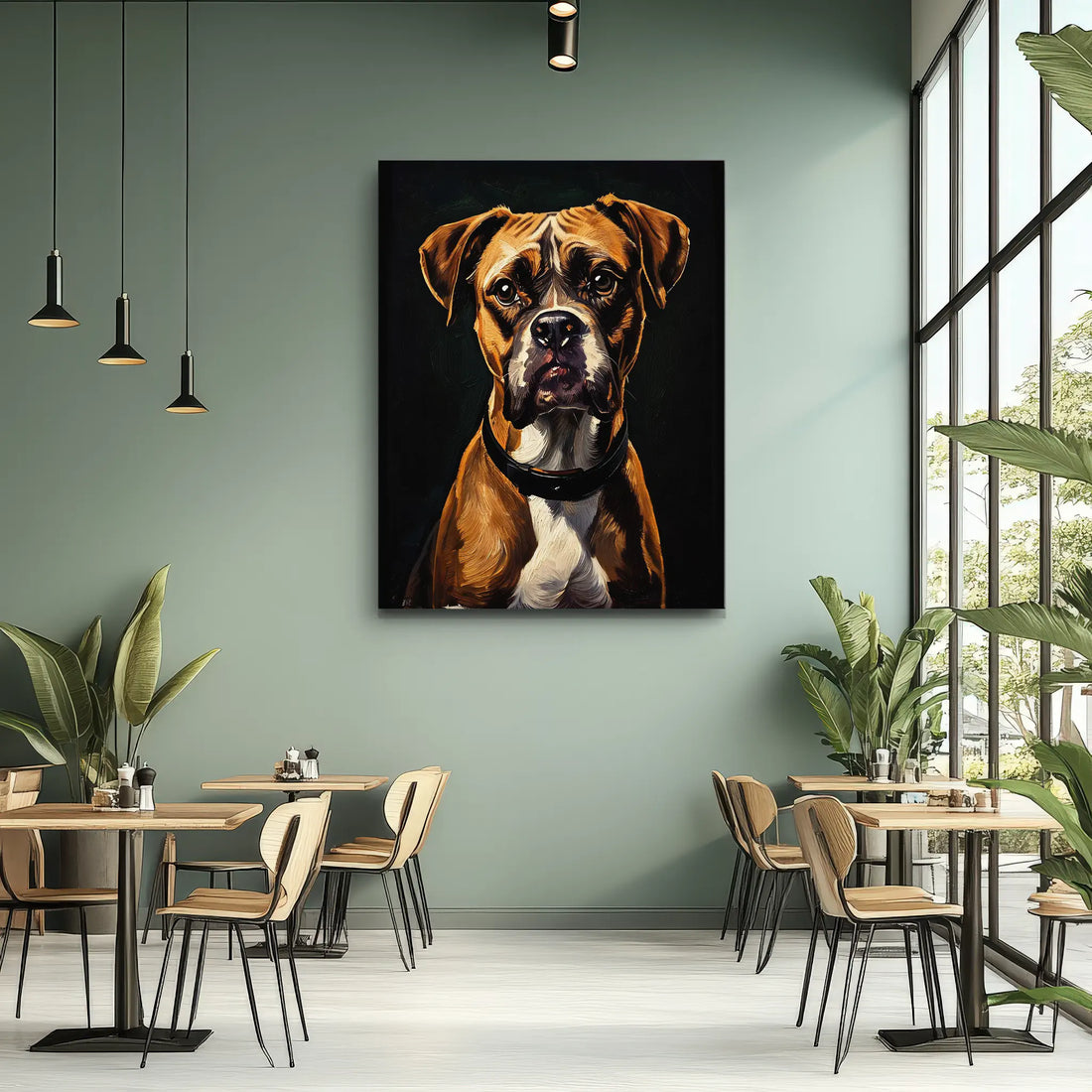 Boxer's Gaze Giclée Print 456009 Visual Wall Art AR3:4V-AR4:5V Giclée Print