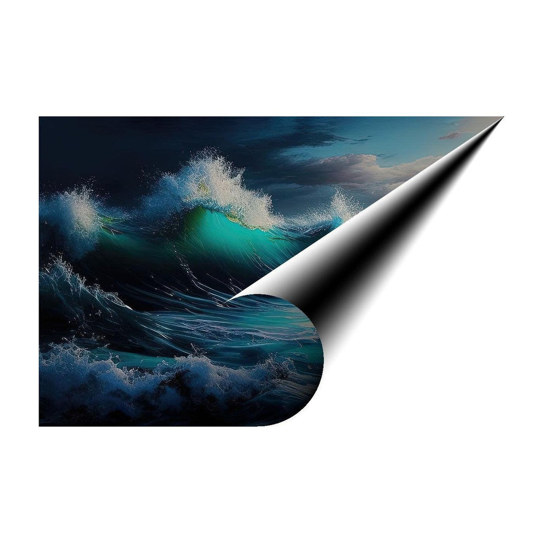 Breaker Tidal Waves, Sea Ocean Art Print 32505 Giclee Rolled Canvas Print Visual Wall Art