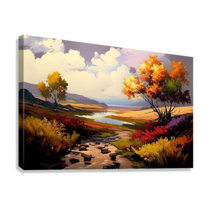 Bright Nature Colorful Ii, Landscape Nature Art Print 32311 Giclée Stretched Canvas Print Visual Wall Art