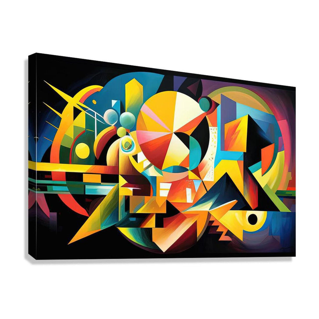 Bright Planet, Abstract Art Print 32808 Giclée Stretched Canvas Print Visual Wall Art