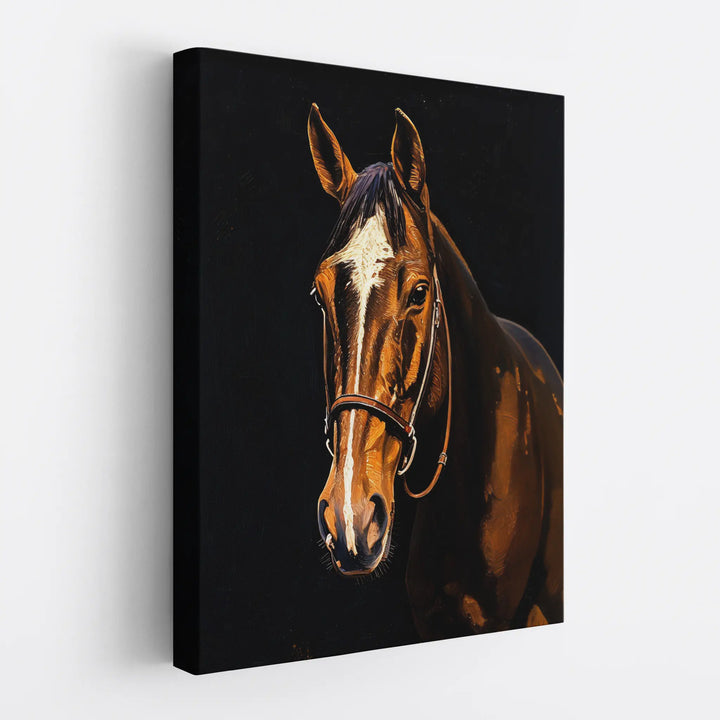 Brown Horse with Bridle Giclée Print 456011 Visual Wall Art AR3:4V-AR4:5V Giclée Print