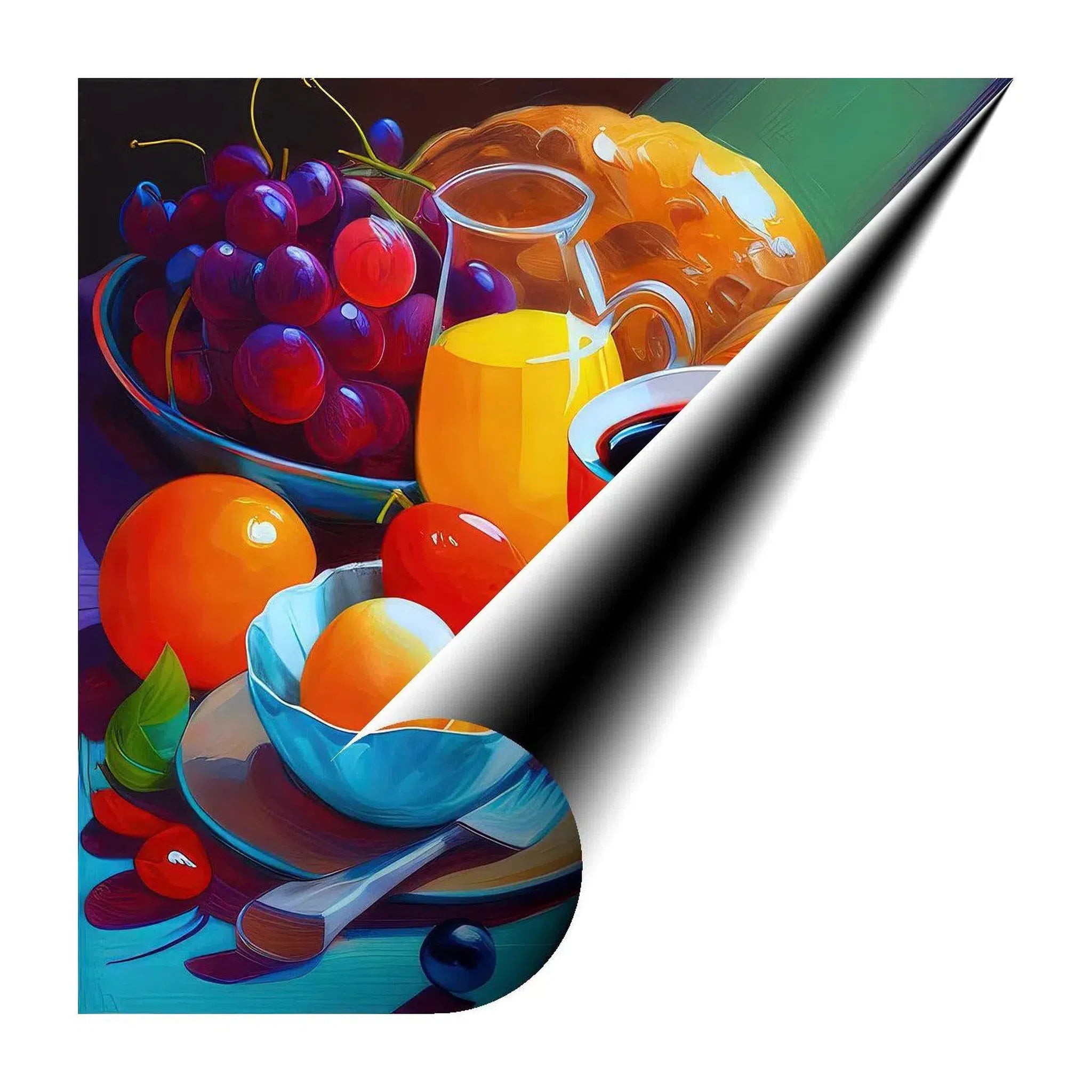 Brunch Still Life, Breakfast Food Nature Art Print 11705 Giclée Fine Art Matte Paper Print Visual Wall Art