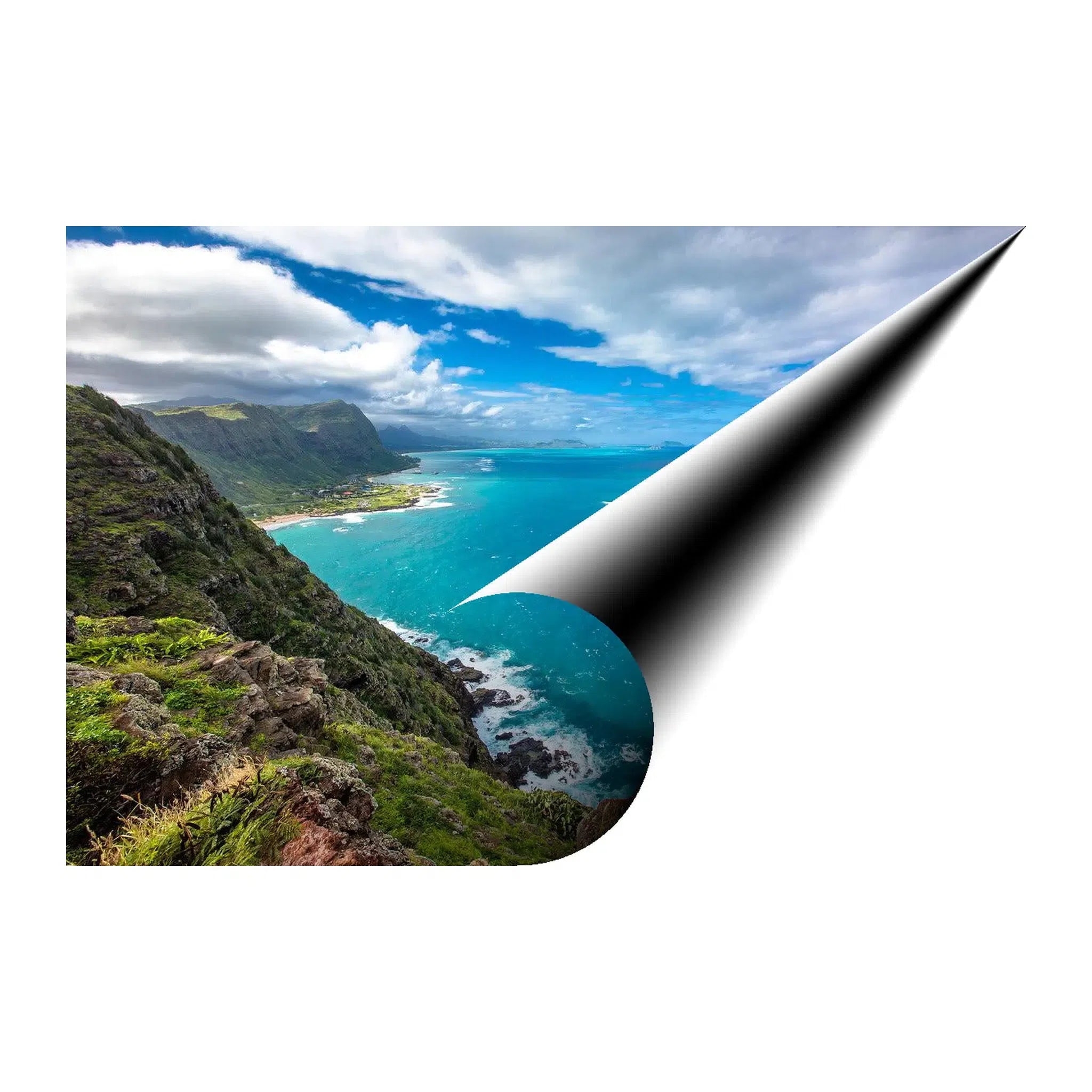 Coastal Cliffside Landscape Giclée Print 32652 Visual Wall Art