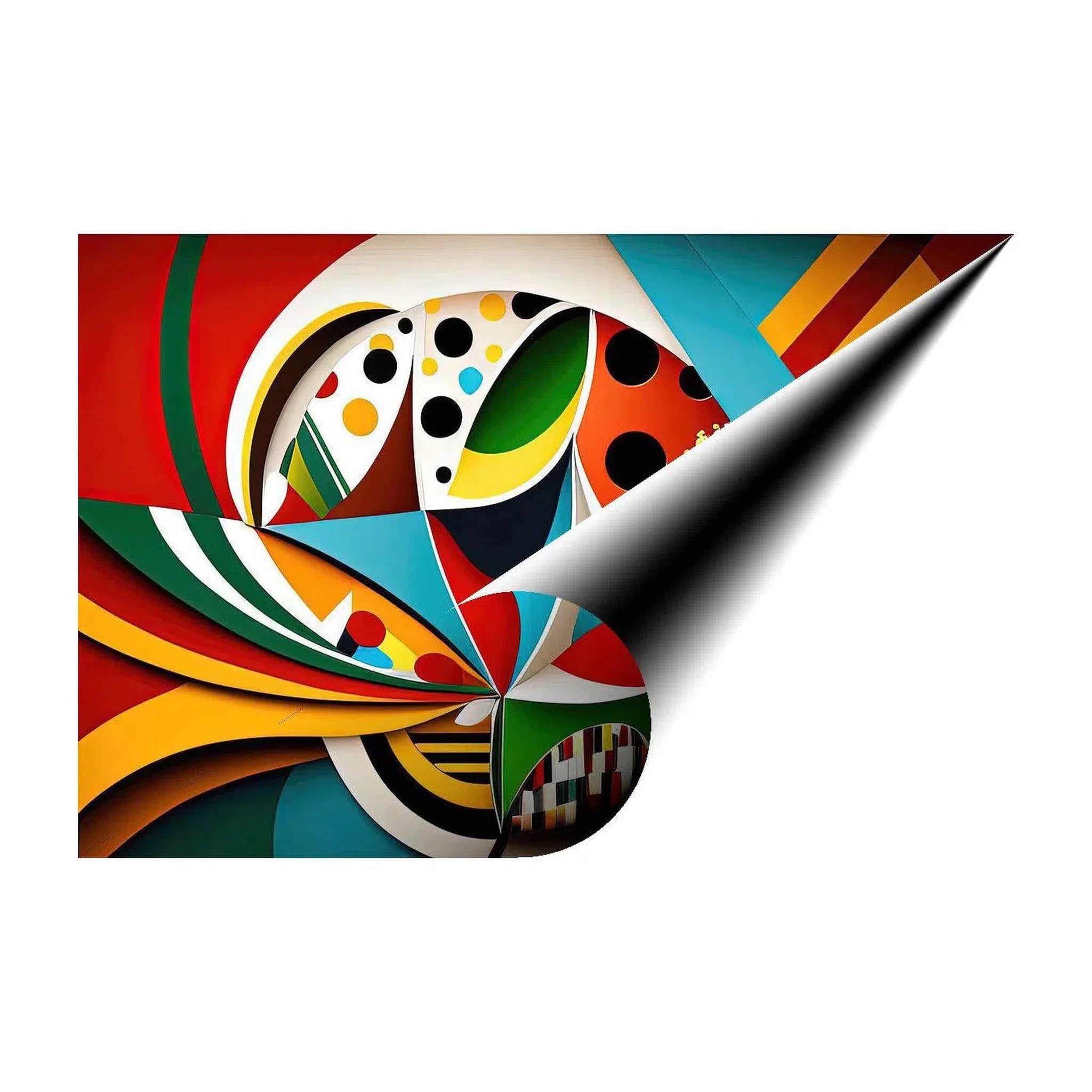 Calabazas, Abstract Art Print 32832 Giclée Rolled Canvas Print Visual Wall Art