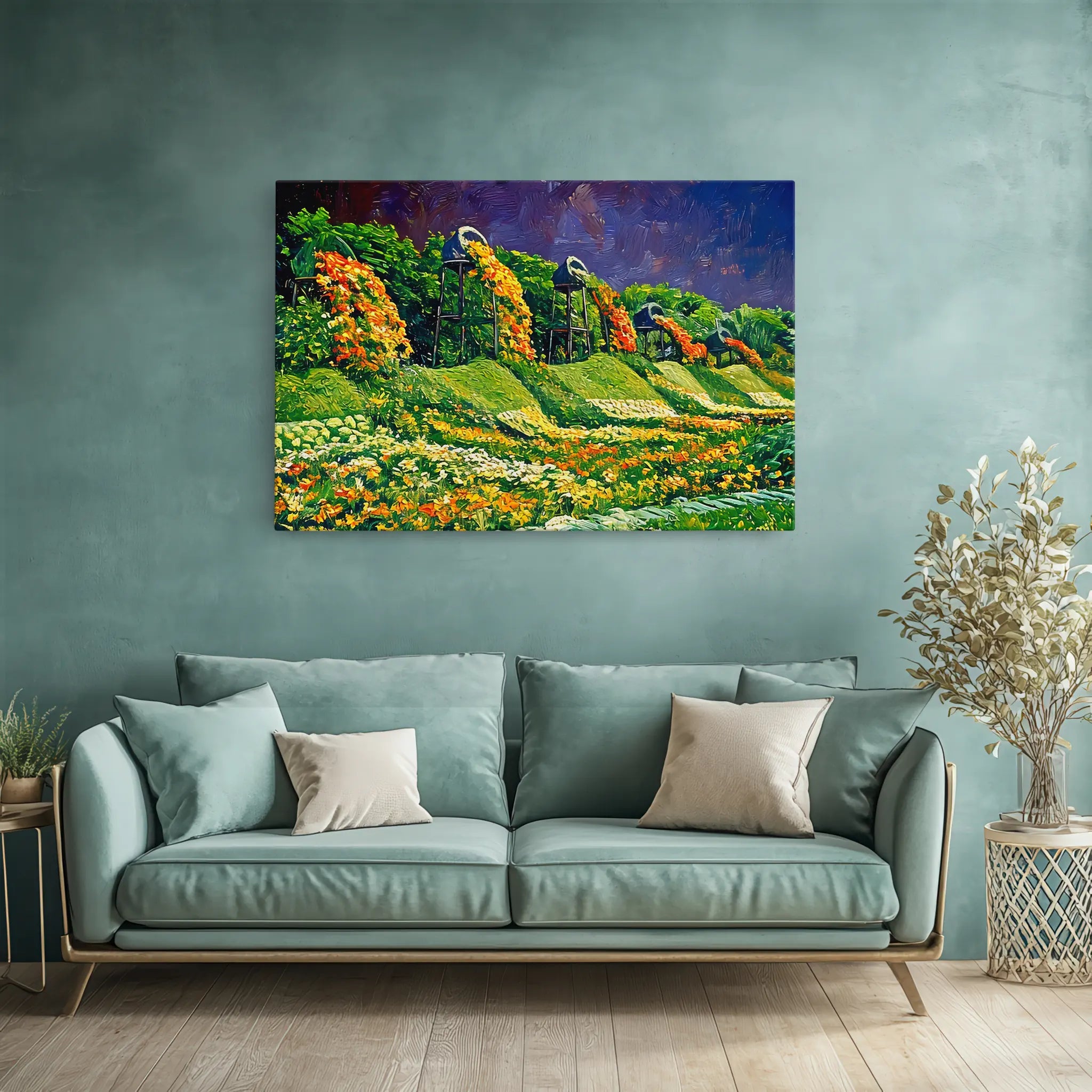 Cascading Flower Garden Giclée Print 323007 Visual Wall Art AR3:2H Giclée Print