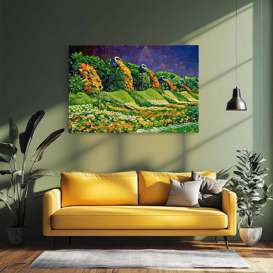 Cascading Flower Garden Giclée Print 323007 Visual Wall Art AR3:2H Giclée Print