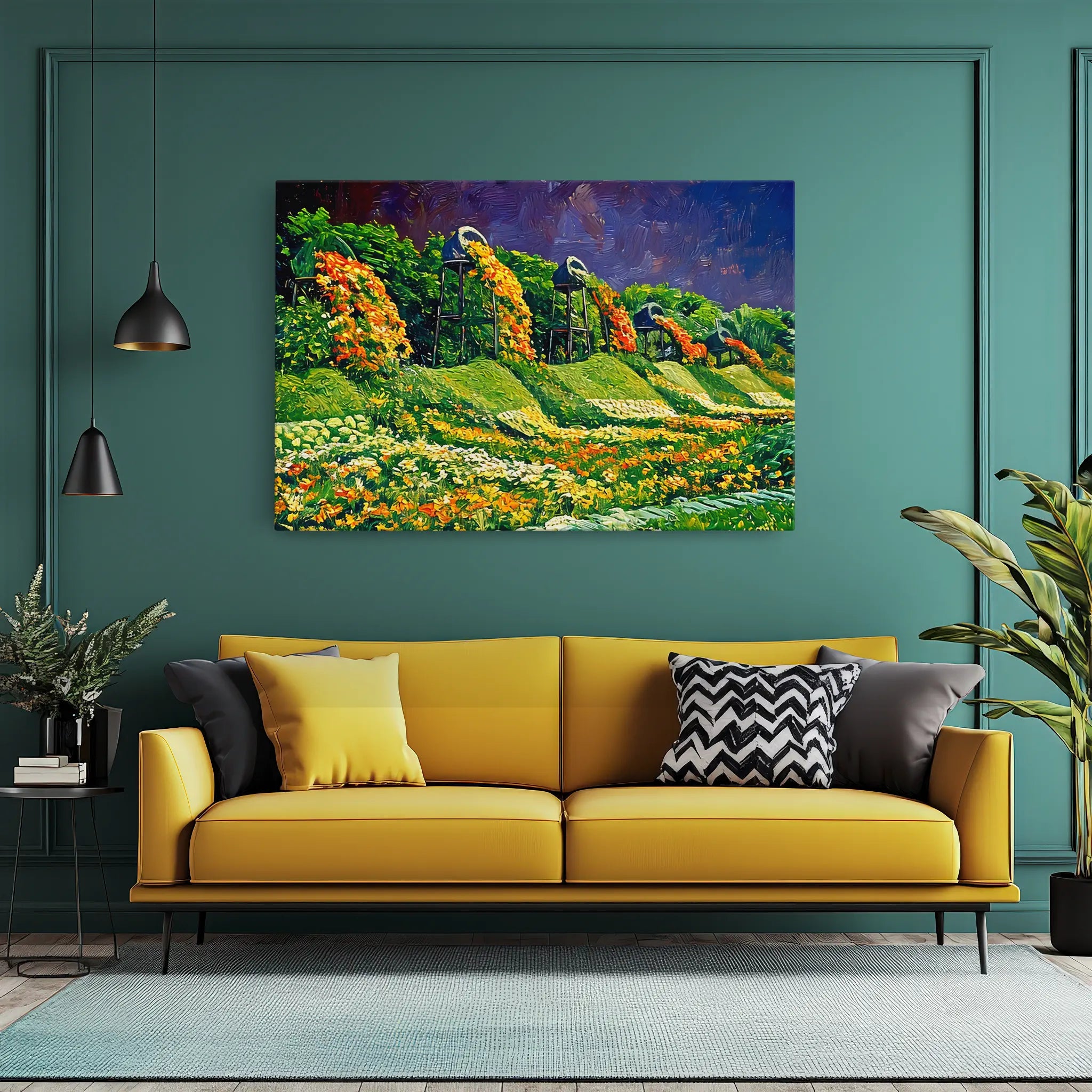 Cascading Flower Garden Giclée Print 323007 Visual Wall Art AR3:2H Giclée Print