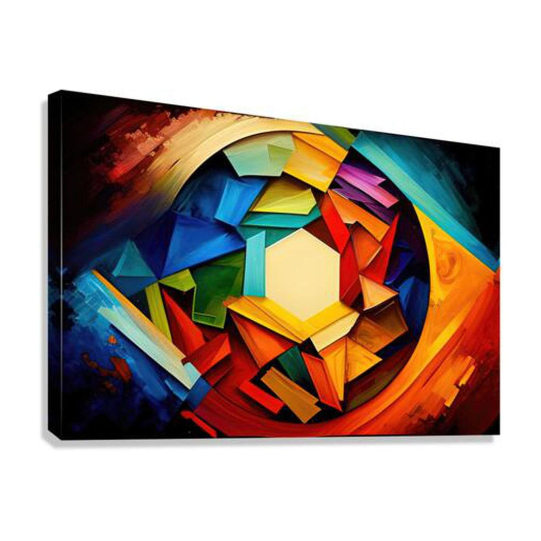 Center Of Attention, Abstract Art Print 32512 Giclée Stretched Canvas Print Visual Wall Art