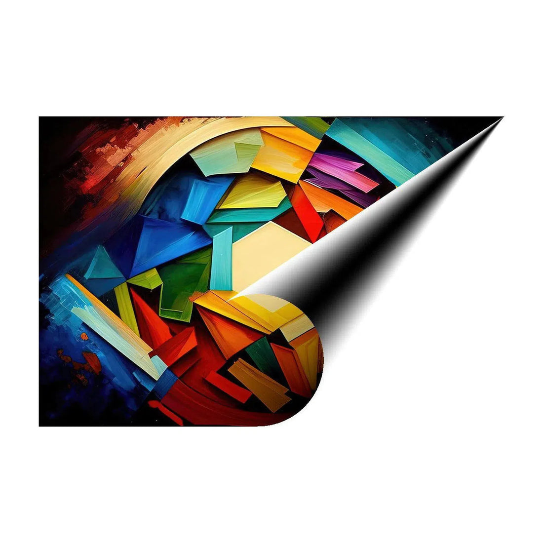 Center Of Attention, Abstract Art Print 32512 Giclée Rolled Canvas Print Visual Wall Art