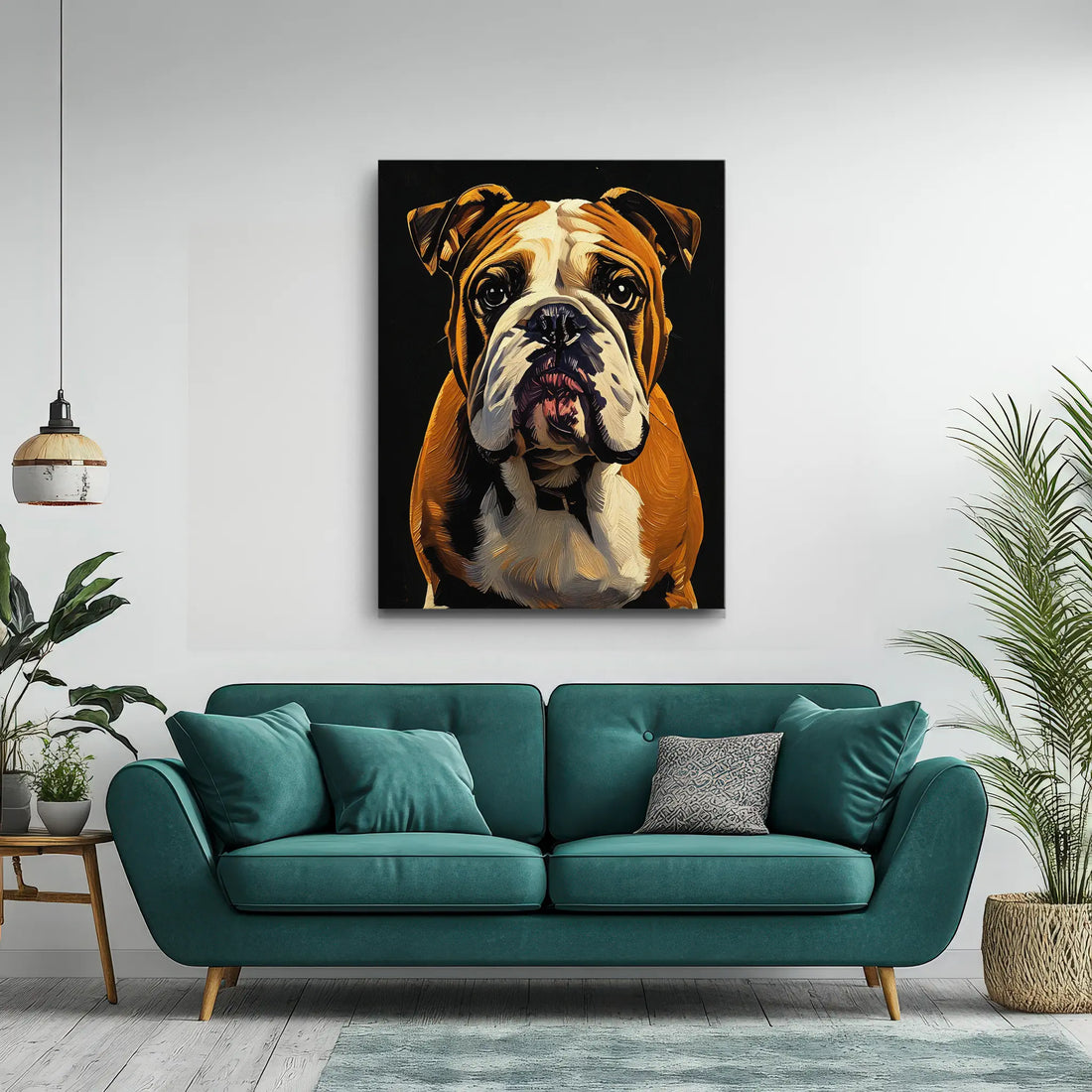 Charming Bulldog Giclée Print 456013 Visual Wall Art AR3:4V-AR4:5V Giclée Print