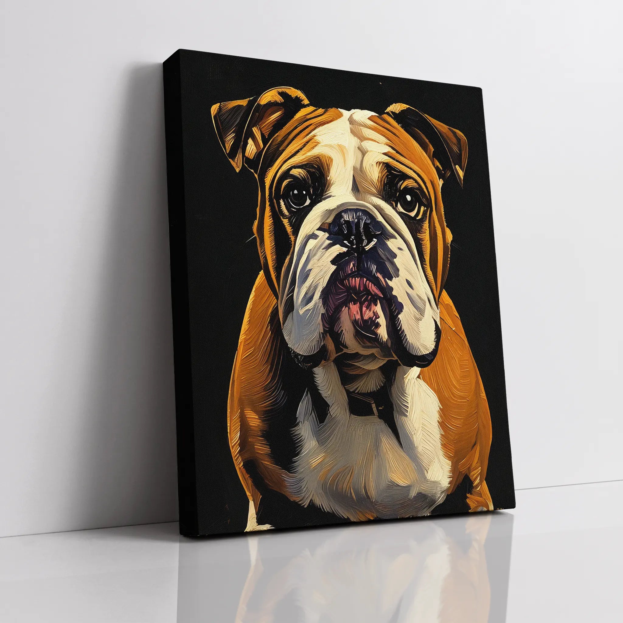 Charming Bulldog Giclée Print 456013 Visual Wall Art AR3:4V-AR4:5V Giclée Print