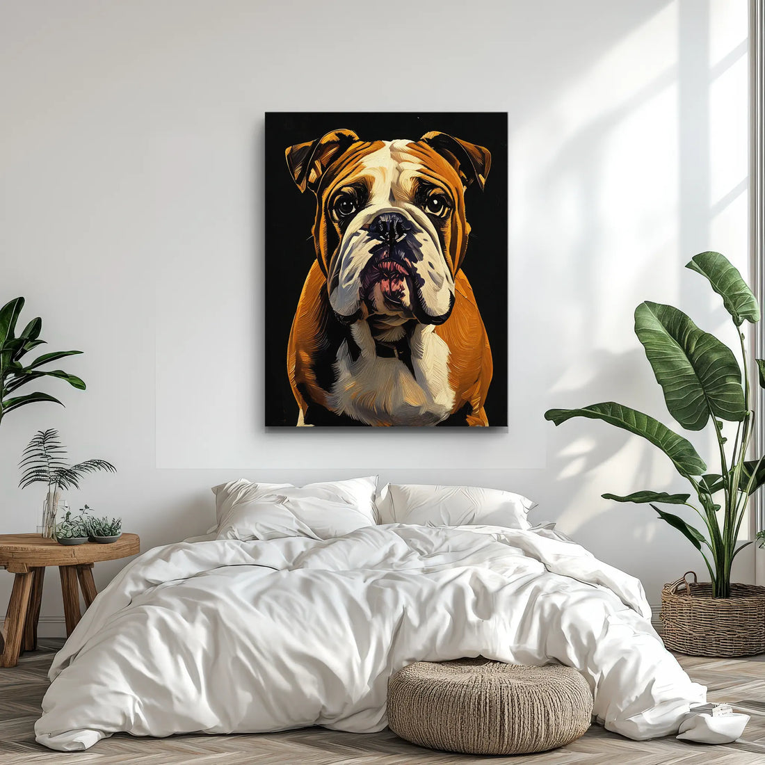Charming Bulldog Giclée Print 456013 Visual Wall Art AR3:4V-AR4:5V Giclée Print