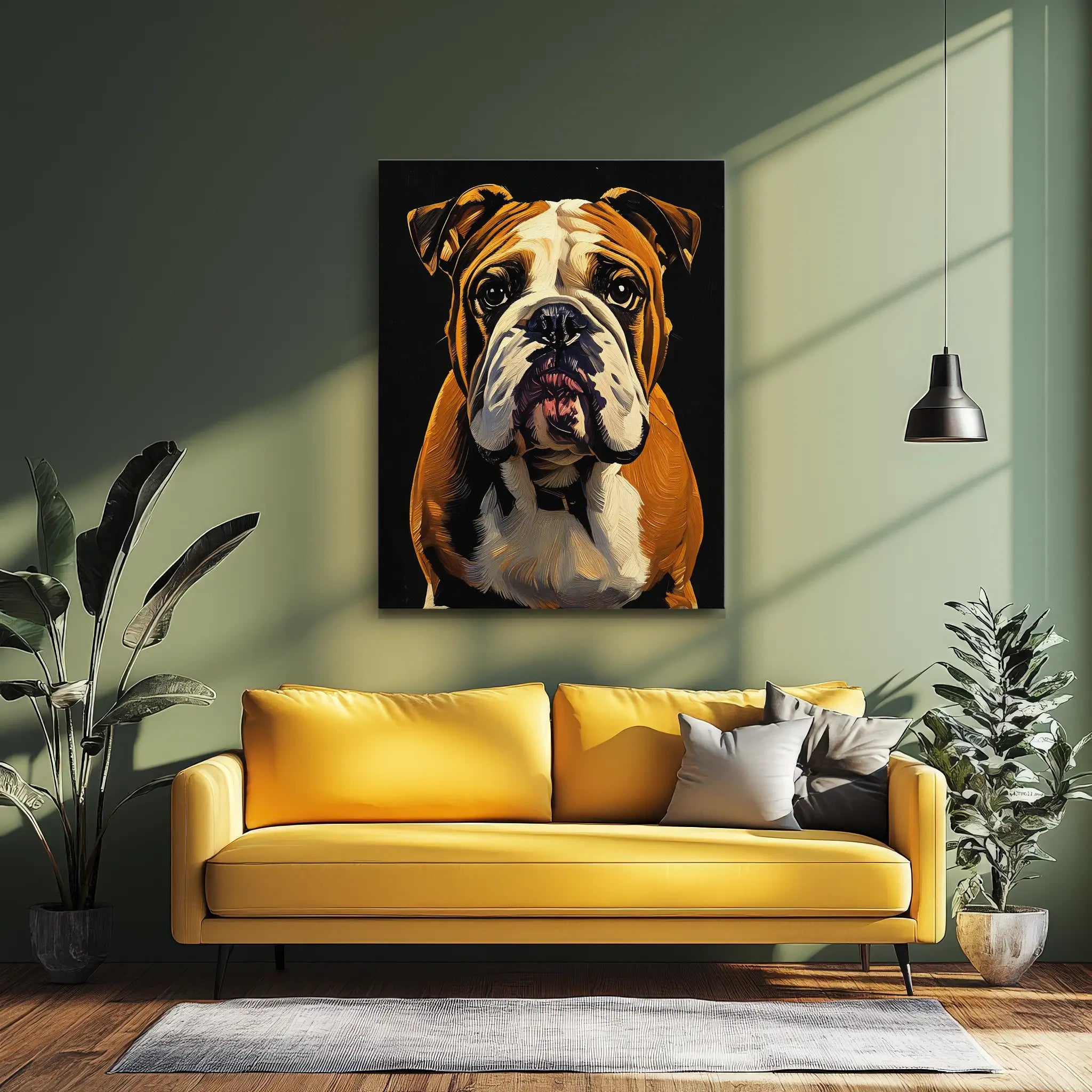 Charming Bulldog Giclée Print 456013 Visual Wall Art AR3:4V-AR4:5V Giclée Print