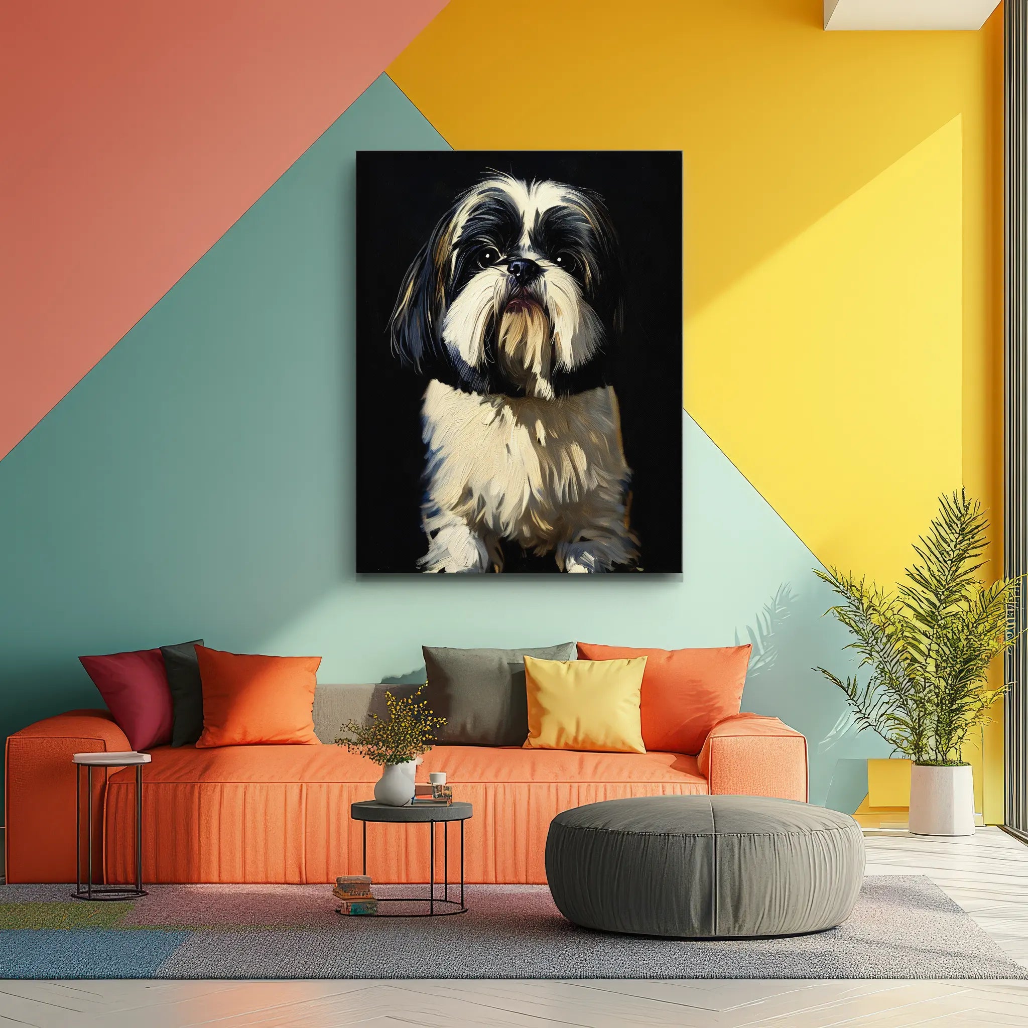 Charming Shih Tzu Giclée Print 456014 Visual Wall Art AR3:4V-AR4:5V Giclée Print